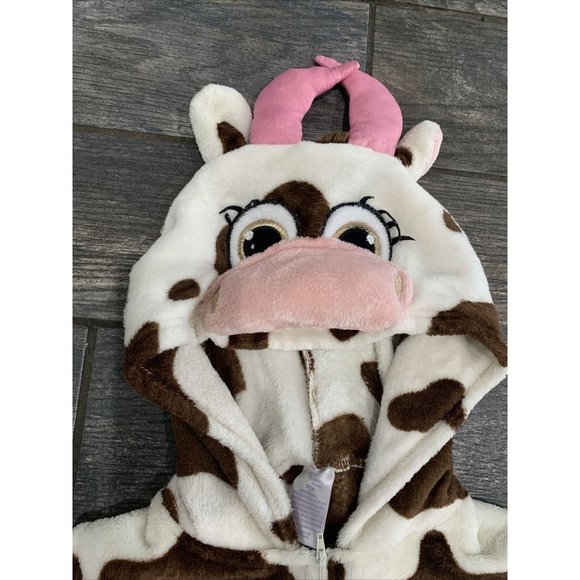 Secret Treasures Brown Cow Hoodie Halloween Cosplay One-Piece, Sz Small EUC - Picture 3 of 12